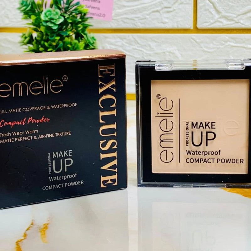 Emelie Makeup Waterproof Compact Powder Homzystore