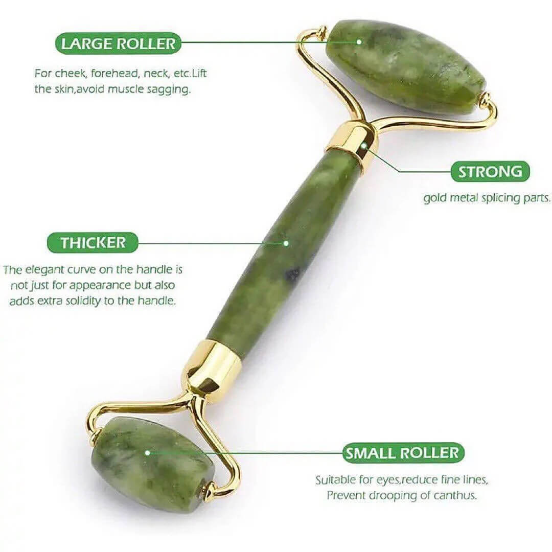 Facial Beauty - Pack of Jade Roller & Gua Sha Homzystore