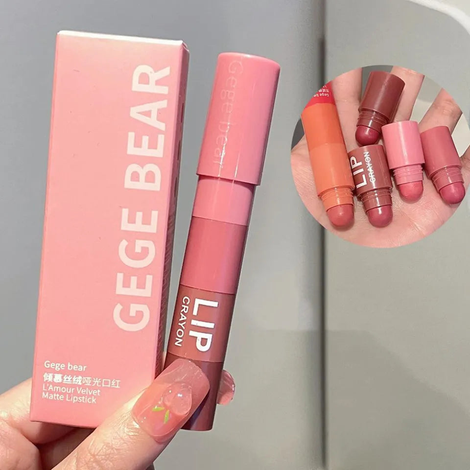 Gege Bear - 4 in 1 Velvet Matte Lipstick Homzystore