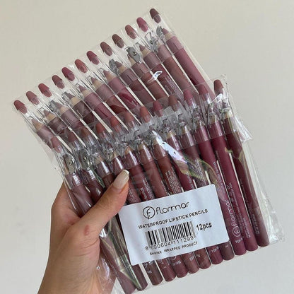 Flormar - Jumbo Matte Nude Lip Liner Set of 12 Homzystore