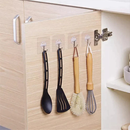 10 PCS Transparent Wall Hook Homzystore