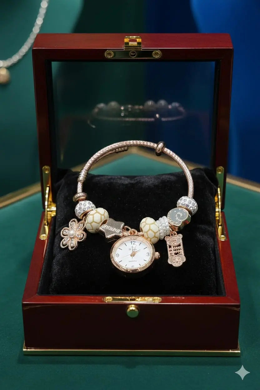 Charm D lon Bracelet Watch zariluxestudio