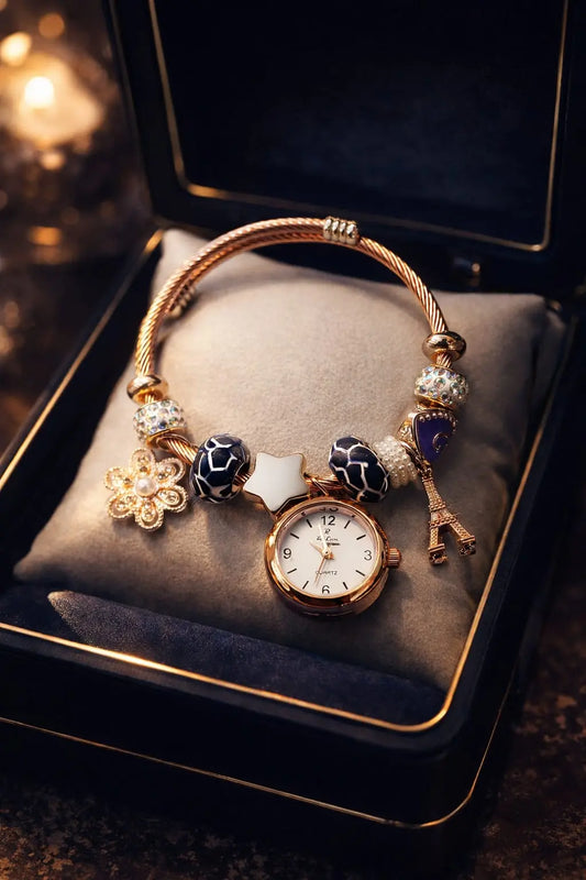 Charm D lon Bracelet Watch zariluxestudio