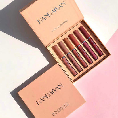 Handaiyan - Creamy Matte Lip Gloss Set of 6 Homzystore