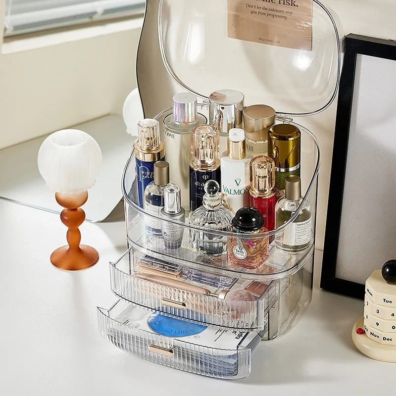 Cosmetic & makeup organizer (transparent) Homzystore