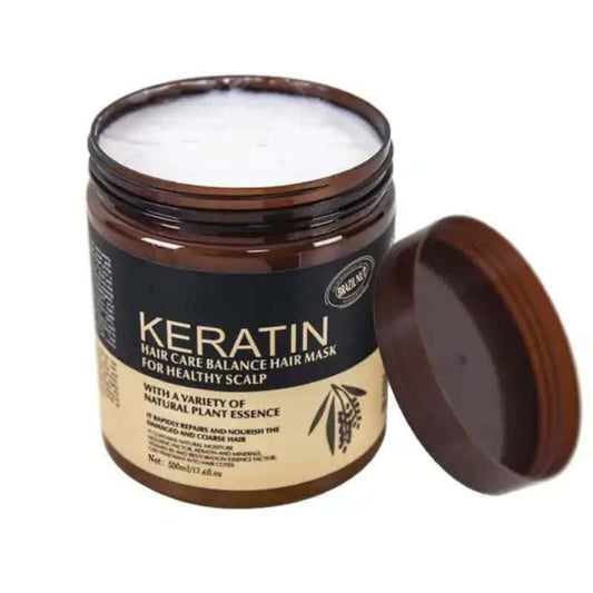 Keratin Repair Deep Moisturizing Smoothing Scalp Hair Mask - 500ml Homzystore