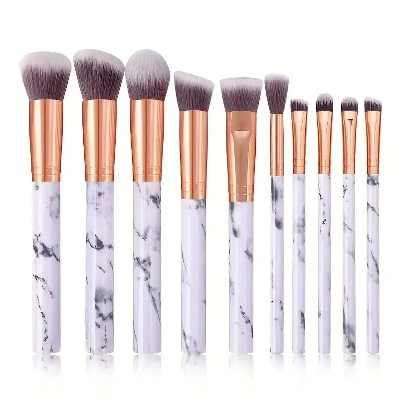 10 PCS Marble Makeup Brush Set Homzystore