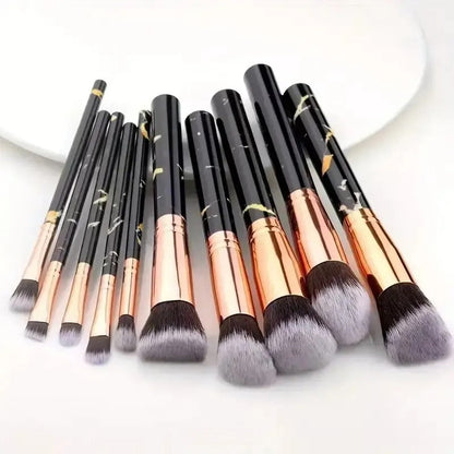 10 PCS Marble Makeup Brush Set Homzystore