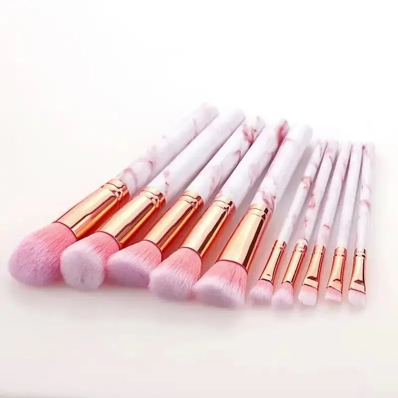 10 PCS Marble Makeup Brush Set Homzystore