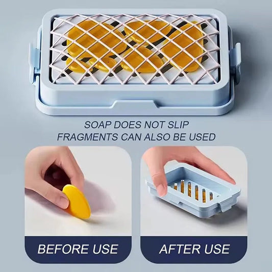 Draining Double Layer Non-Slip Base Soap Holder Homzystore