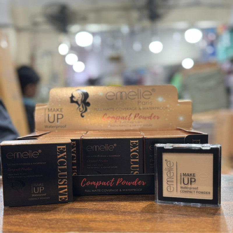 Emelie Makeup Waterproof Compact Powder Homzystore
