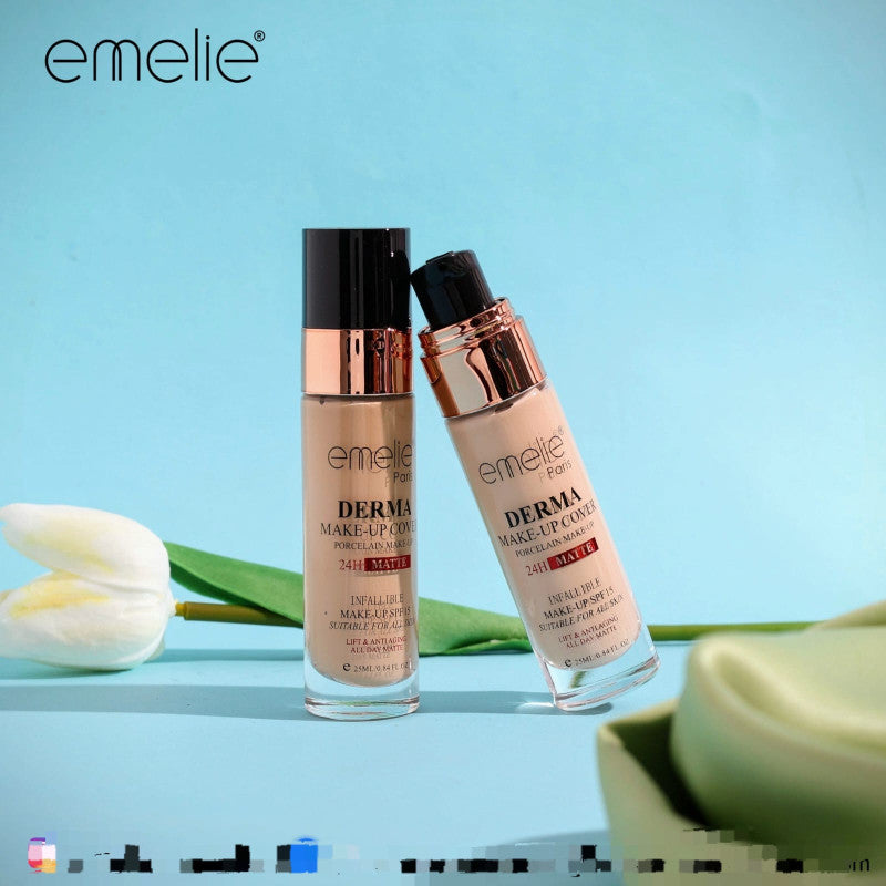 EMELIE PARIS DERMA MAKEUP COVER 24H PORCELAIN MATTE FOUNDATION Homzystore