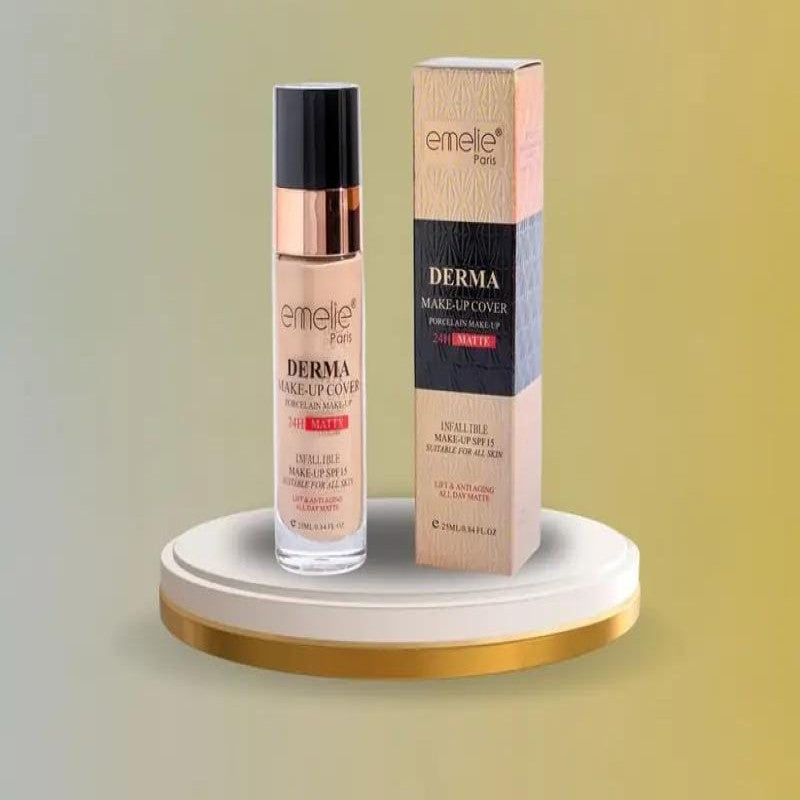 EMELIE PARIS DERMA MAKEUP COVER 24H PORCELAIN MATTE FOUNDATION Homzystore