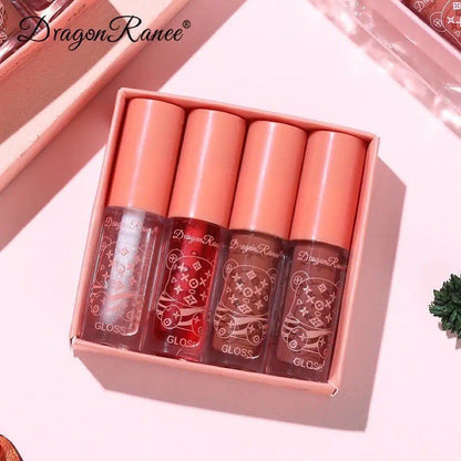 Dragon Ranee - Bear Mirror Jelly Lip Gloss Set of 4 Homzystore