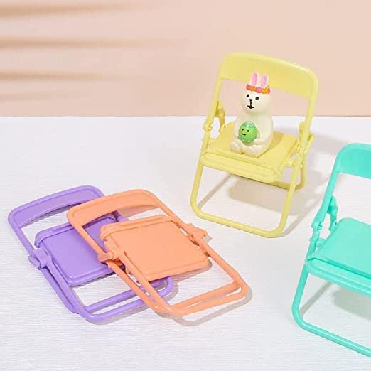 2 Pcs Phone Mount Multipurpose Desktop Foldable Phone Stand Holder Cute Chair Shaped Homzystore
