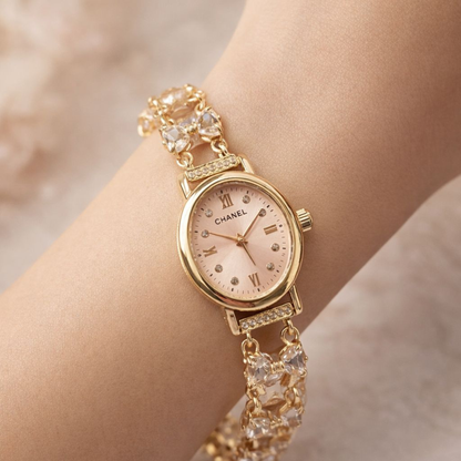Elegant gold-tone women’s watch zariluxestudio