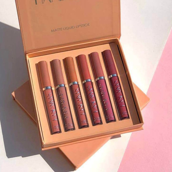 Handaiyan - Creamy Matte Lip Gloss Set of 6 Homzystore