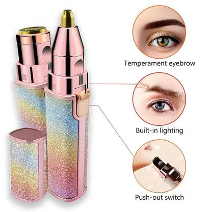 2 in 1 Eyebrow + Hair Remover Trimmer Homzystore