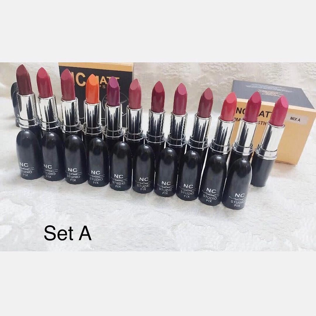 NC Mac - Matte Lipstick Set of 12 Homzystore