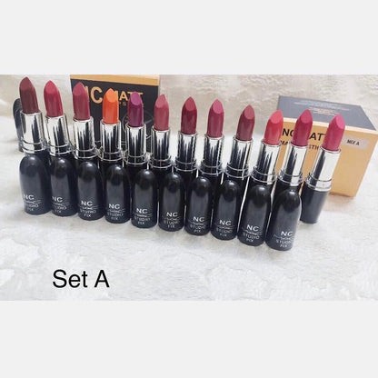 NC Mac - Matte Lipstick Set of 12 Homzystore