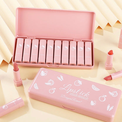 Dragon Ranee - Mini Fruity Lipstick Set of 10 Homzystore