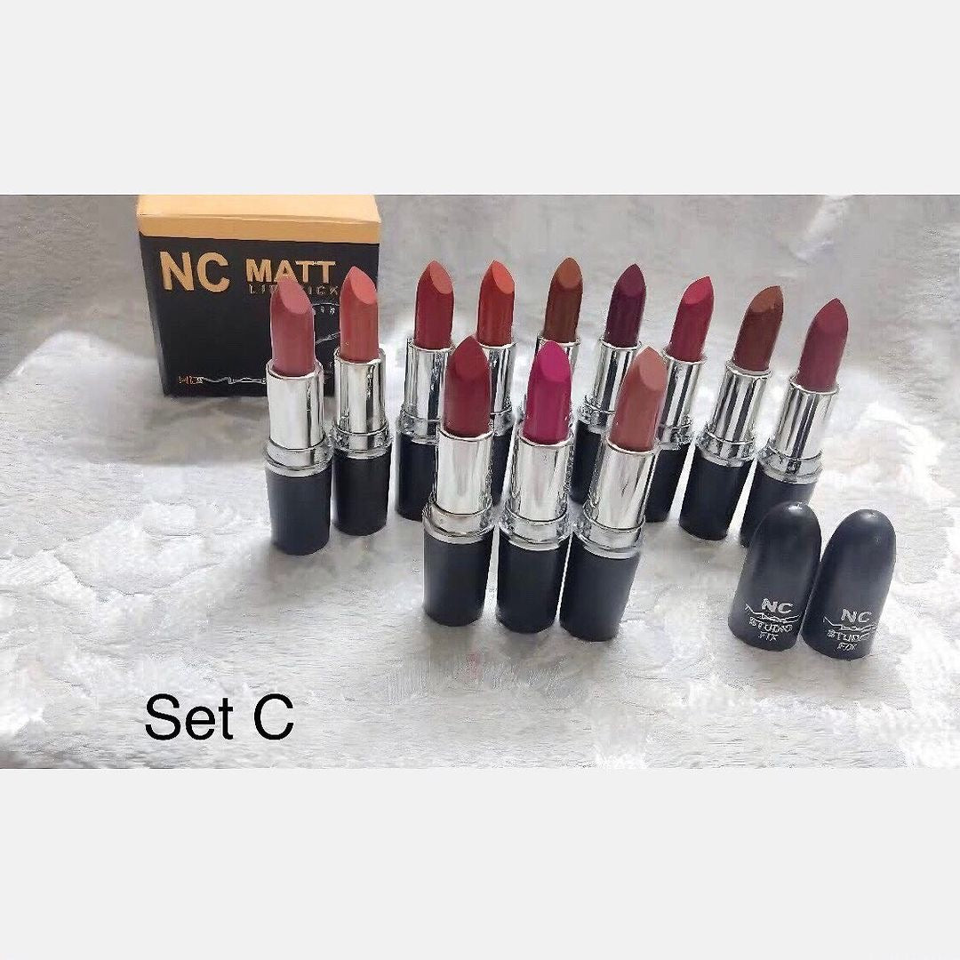 NC Mac - Matte Lipstick Set of 12 Homzystore