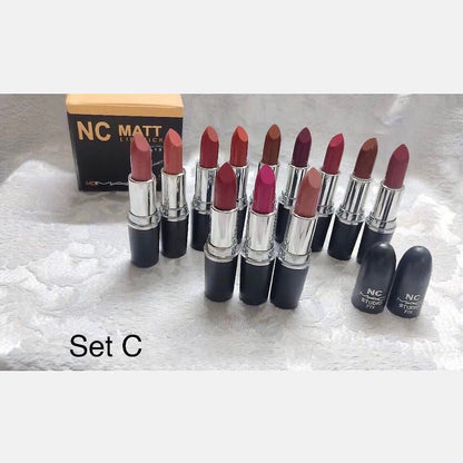 NC Mac - Matte Lipstick Set of 12 Homzystore