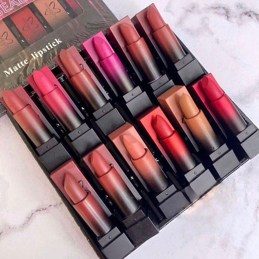 Huda Beauty - Bullet Matte Lipstick Set of 12 Homzystore