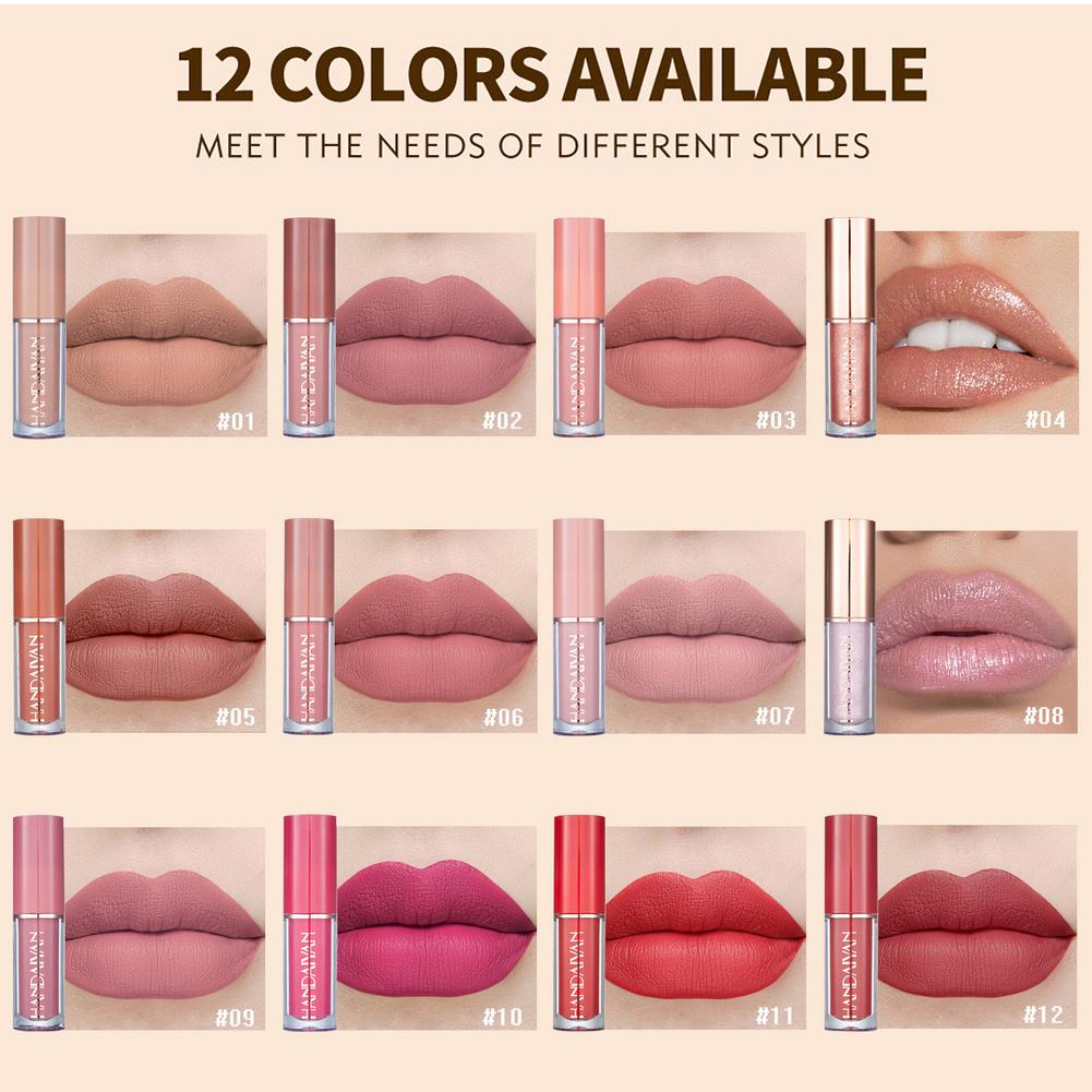 12pcs Mocallure Highly Pigmented Matte Lip Gloss Homzystore
