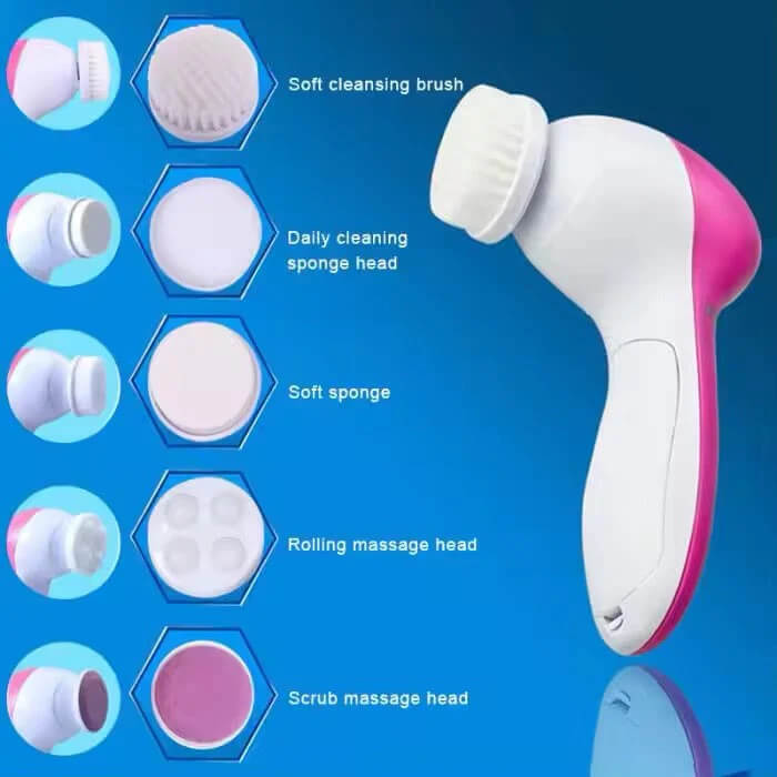 5 in 1 Facial Cleansing Massager Kit Homzystore