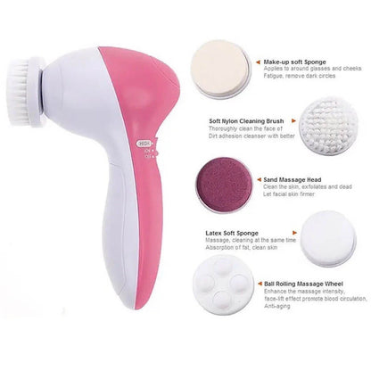 5 in 1 Facial Cleansing Massager Kit Homzystore