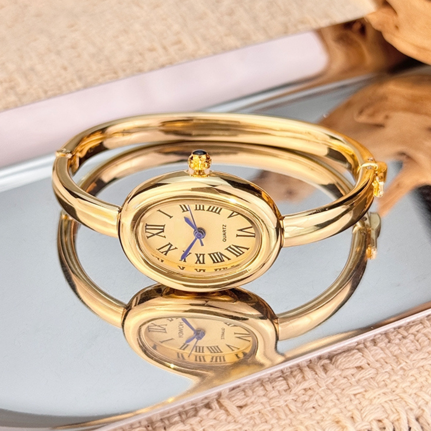 Gold Bracelet Watch zariluxestudio