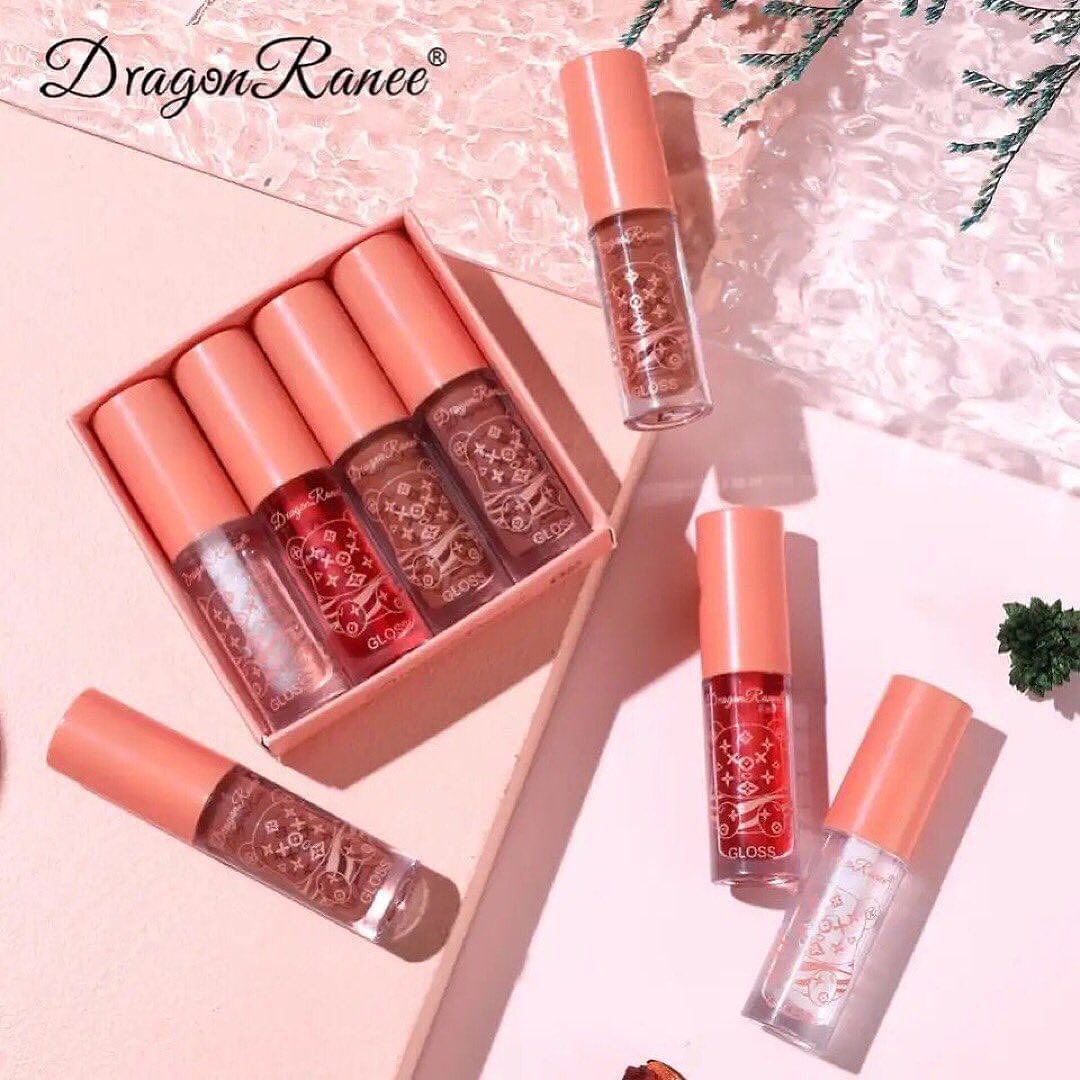 Dragon Ranee - Bear Mirror Jelly Lip Gloss Set of 4 Homzystore