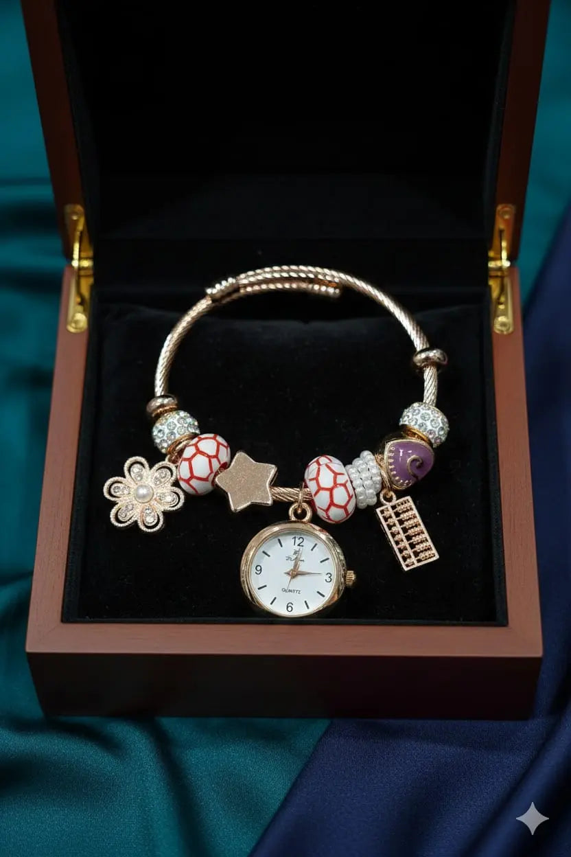 Charm D lon Bracelet Watch zariluxestudio