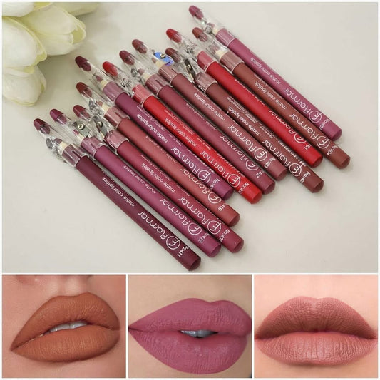 Flormar - Jumbo Matte Nude Lip Liner Set of 12 Homzystore