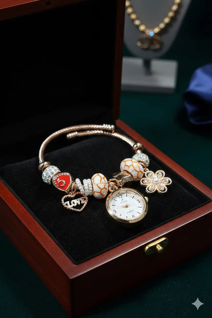 Charm D lon Bracelet Watch zariluxestudio