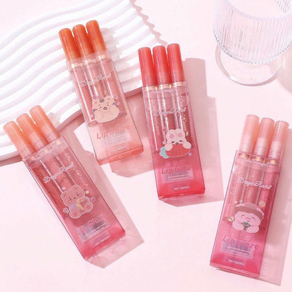 Dragon Ranee - Cartoon Mirror Lip Gloss Set of 3 Homzystore
