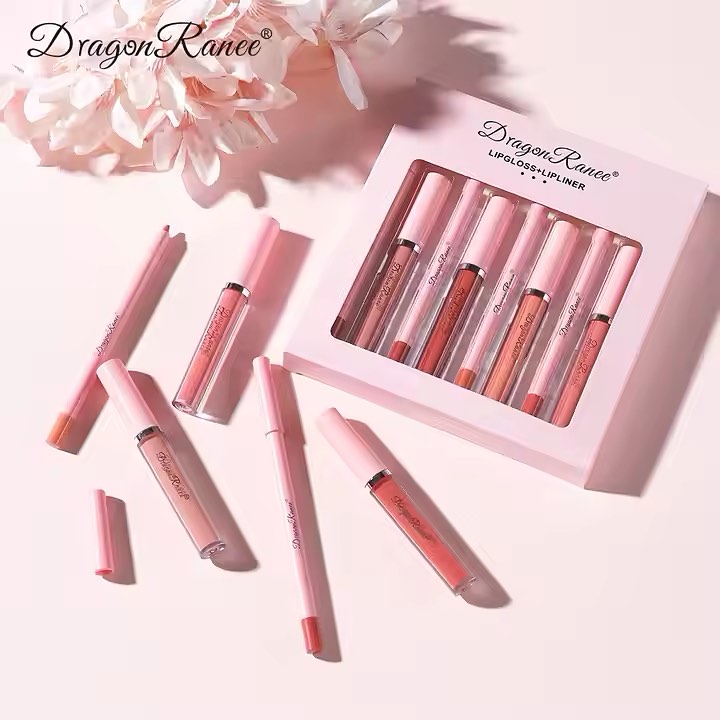 Dragon Ranee - 8pcs Lip Gloss & Liner Set Homzystore
