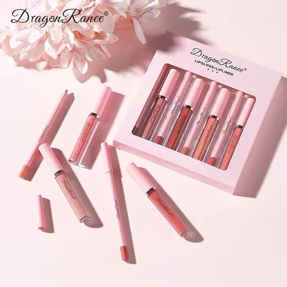 Dragon Ranee - 8pcs Lip Gloss & Liner Set Homzystore