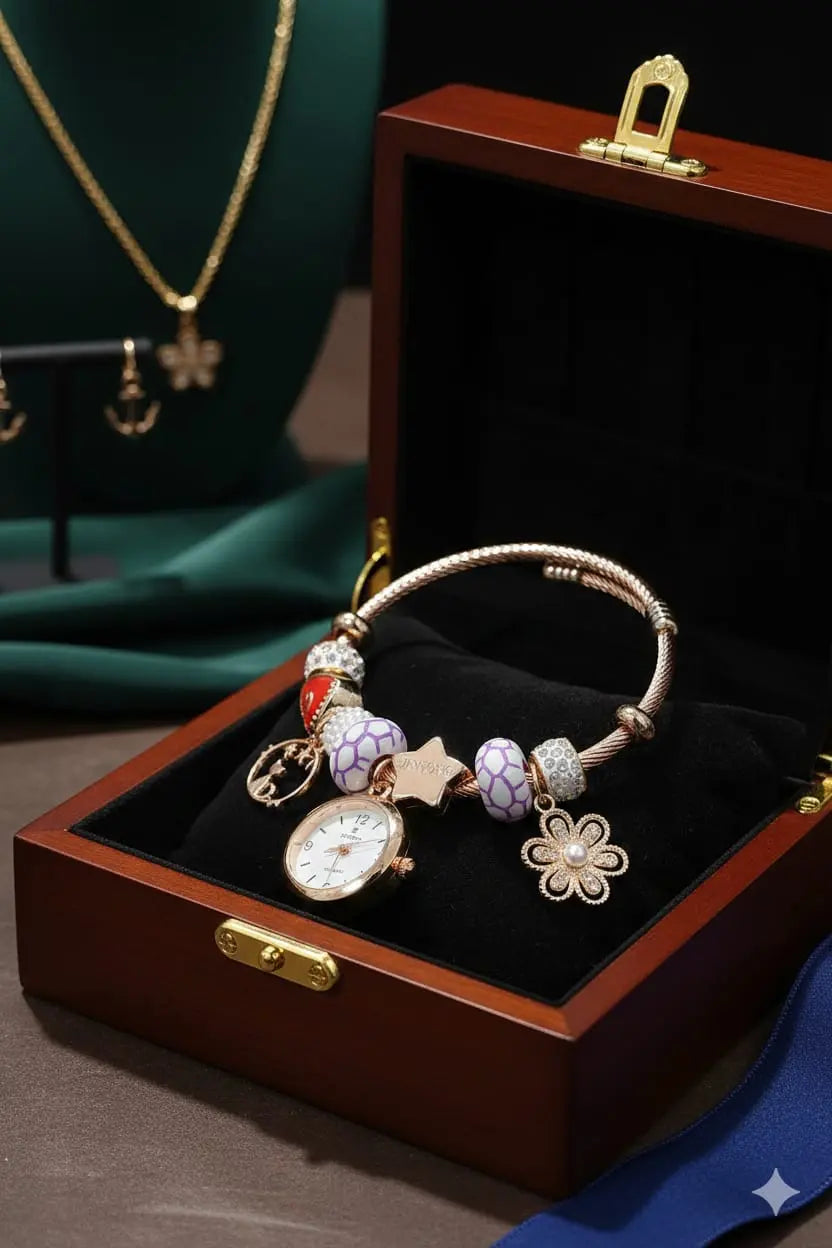 Charm D lon Bracelet Watch zariluxestudio