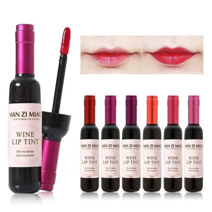 Wine Bottle Shape Lip Tint Set of 6 Homzystore