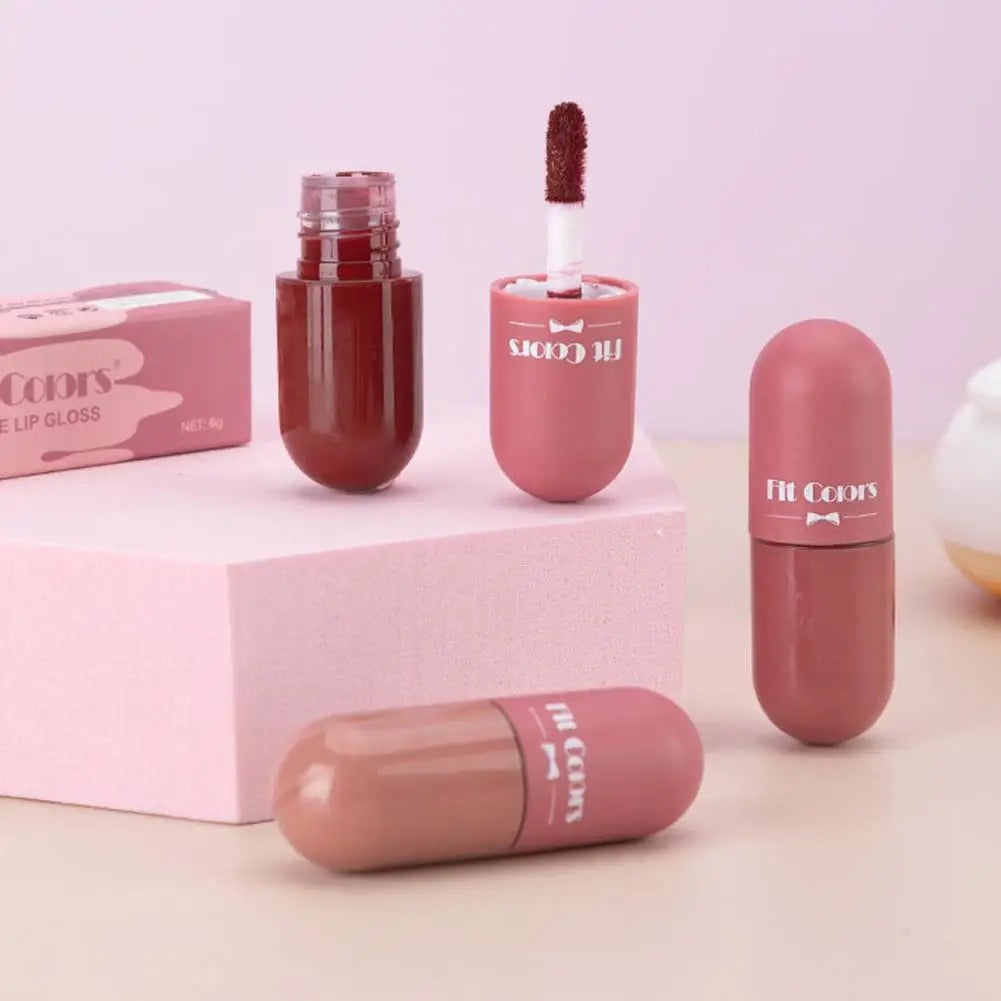 Fit Colors - 5pcs Mini Capsule Lip Gloss Set Homzystore