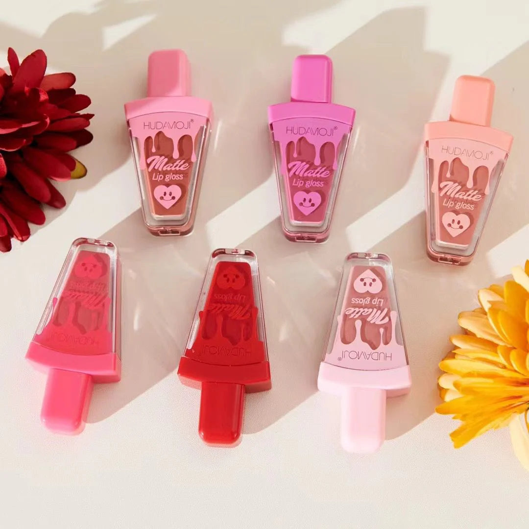 Hudamoji - Ice Cream Matte Lip Gloss Set of 6 Homzystore