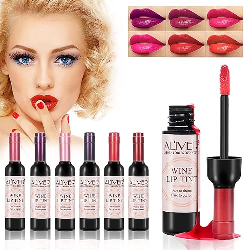 Wine Bottle Shape Lip Tint Set of 6 Homzystore