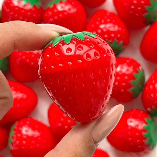 Strawberry Tinted Moisturizing Fruity Lip Balm Set of 3 Homzystore