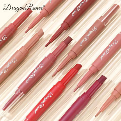 Dragon Ranee - 2 in 1 Matte Velvet Lipstick & Liner Set of 6 Homzystore