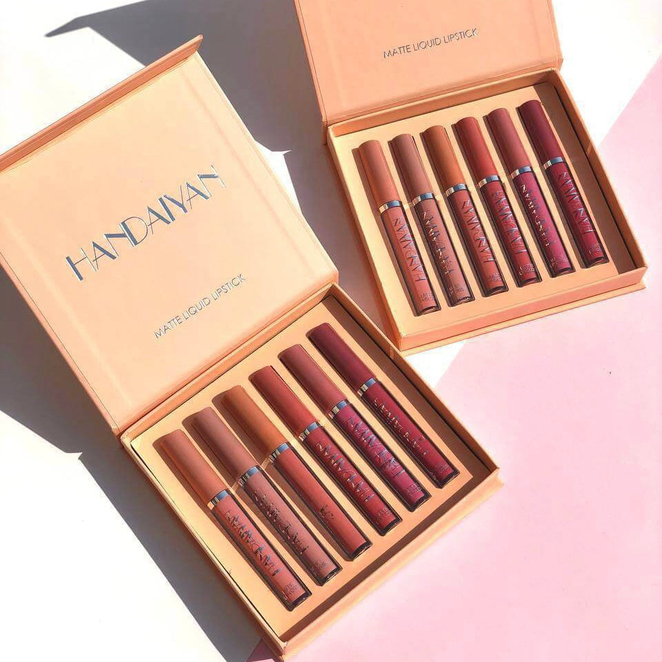Handaiyan - Creamy Matte Lip Gloss Set of 6 Homzystore