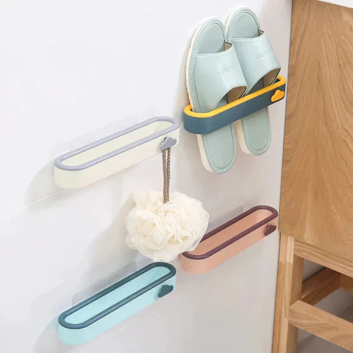Bathroom Slippers Rack Wall Mounted Shoe Organizer Rack Homzystore