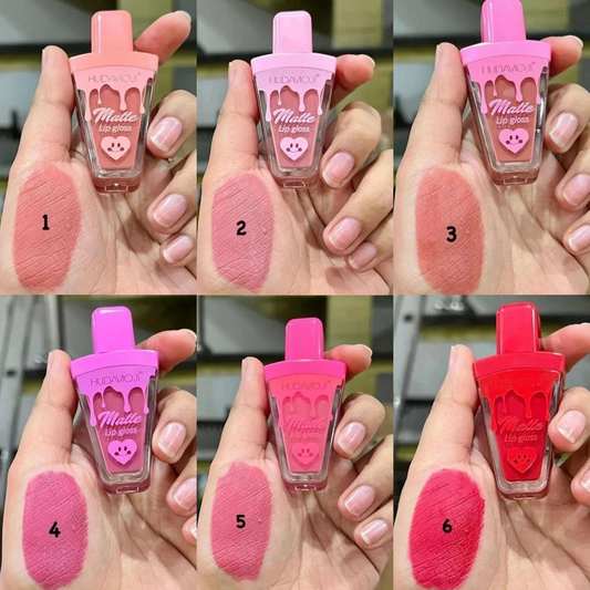 Hudamoji - Ice Cream Matte Lip Gloss Set of 6 Homzystore