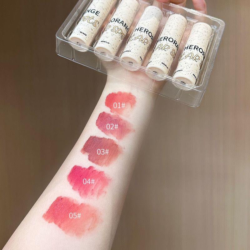 HERORANGE - Star Spots Matte Lip Gloss Set of 5 Homzystore